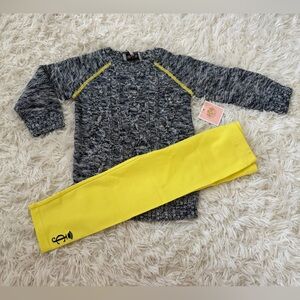 Juicy Couture Set Gray Sweater and Yellow Pants